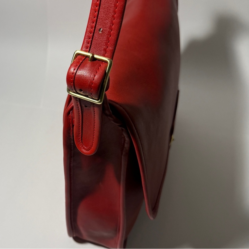 COACH Vintage Letter Brief from 1980s NYC Factory. Rich Red. Near Perfection. - Picture 7 of 16
